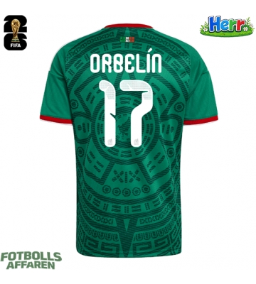 Mexiko Orbelin Pineda #17 Hemmatröja VM 2026 Kortärmad